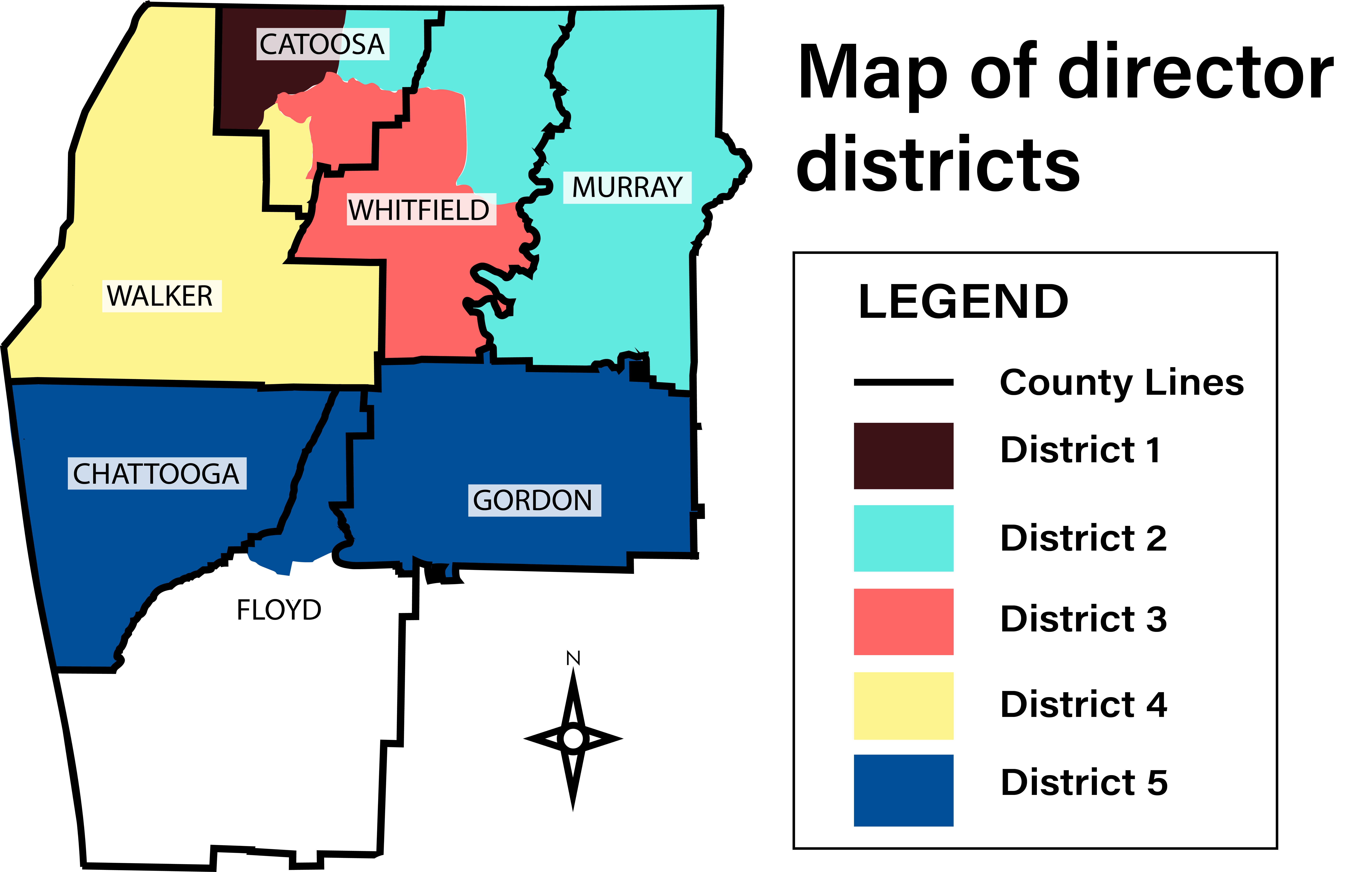 Approximate Director districts