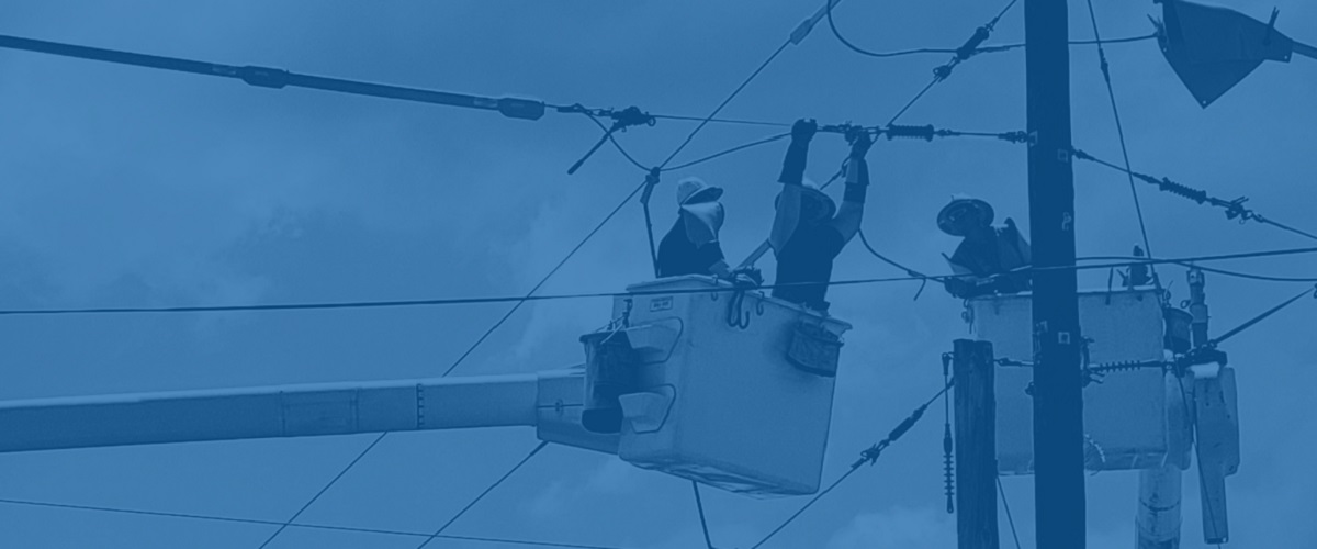 powerline workers